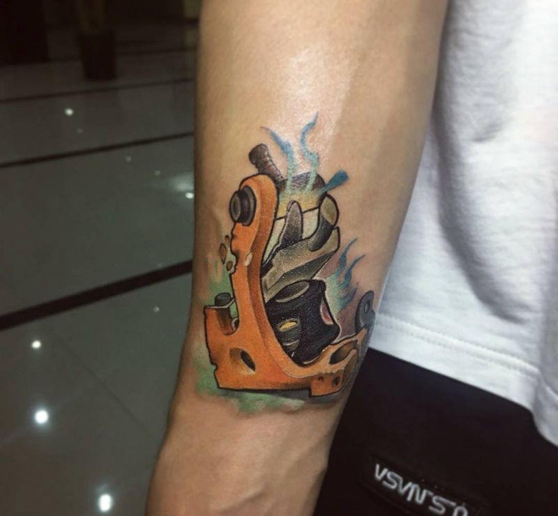 纹身机纹身图片_成品手臂欧美原创宗教图腾人物贴纸几何静物纹身图案