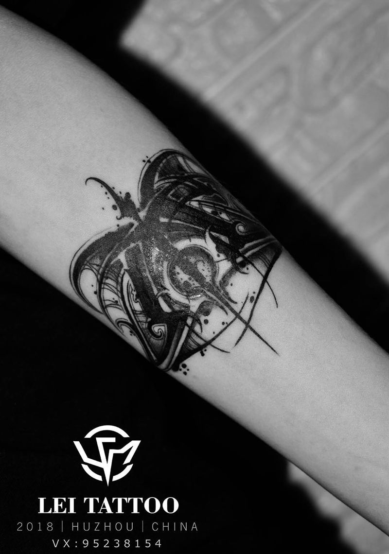 花体字纹身图片