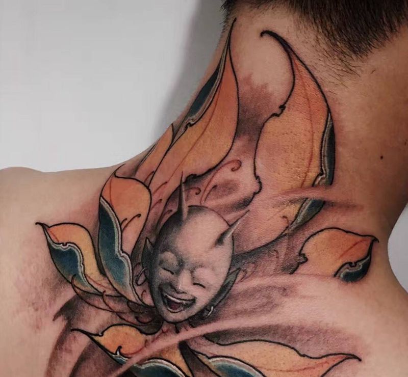 小鬼出世纹身图片