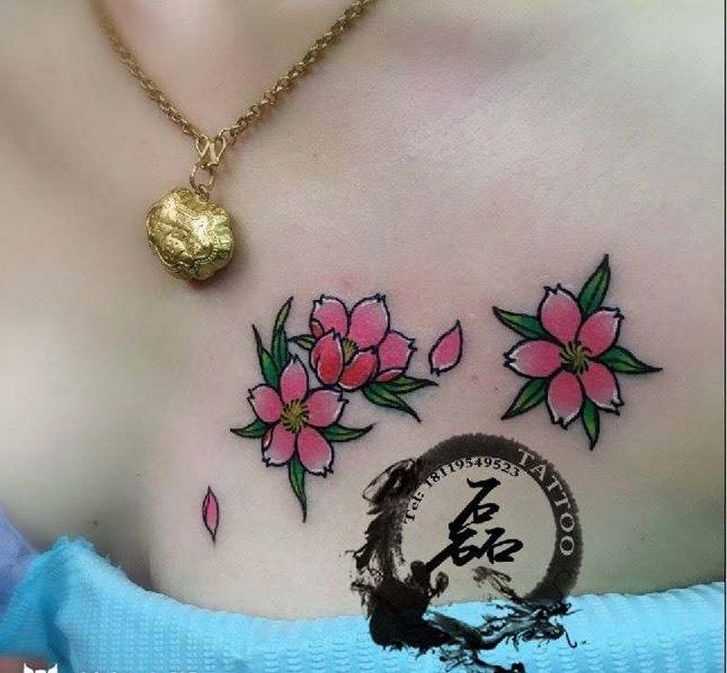 樱花纹身图片