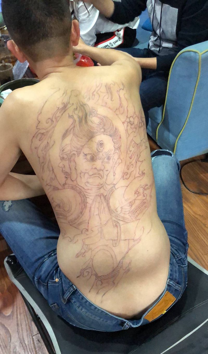 移迹金刚纹身图片