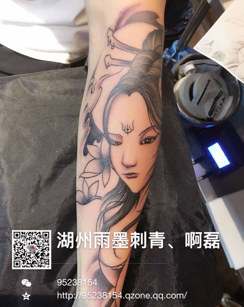 艺妓纹身图片