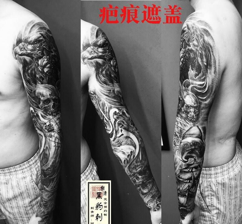 欧美花臂纹身图片