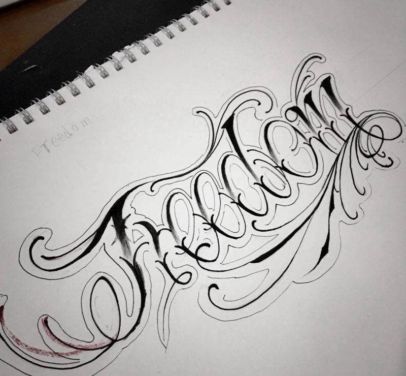 奇卡诺纹身图片_成品手臂清新贴纸几何字符纹身图案