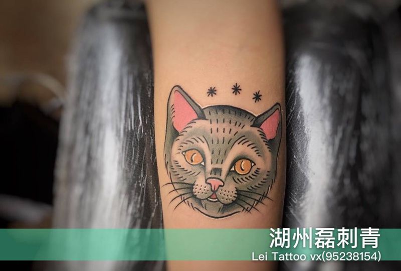 猫纹身图片