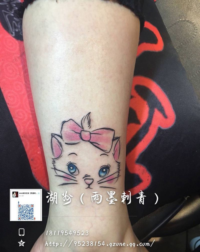 猫纹身图片