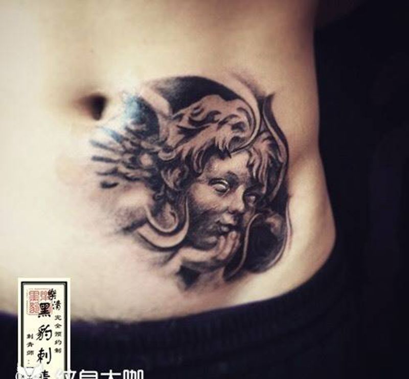 天使纹身图片