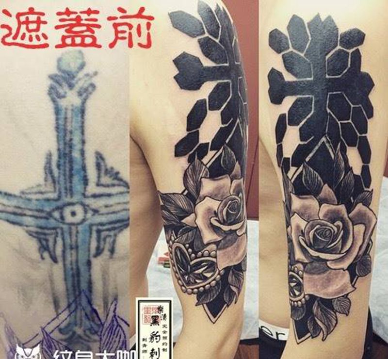 遮盖修改纹身图片