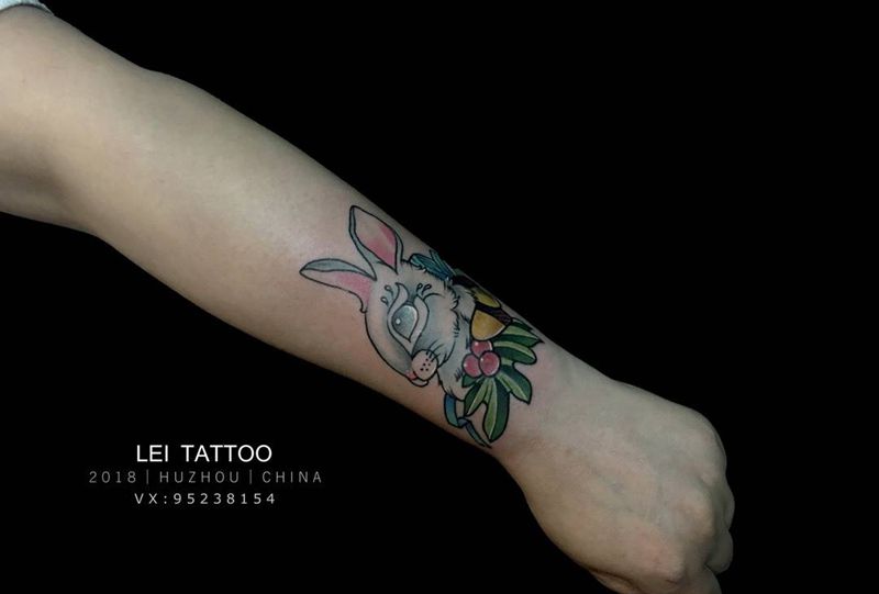 兔子纹身图片