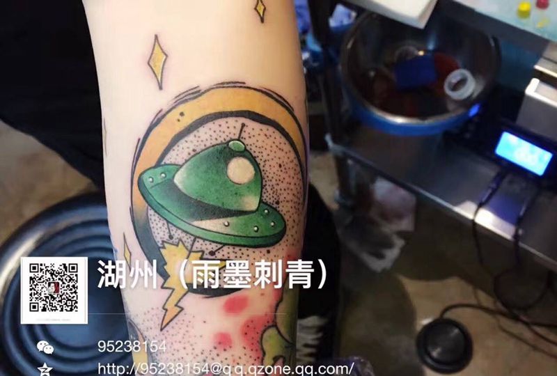 花臂拼接纹身图片