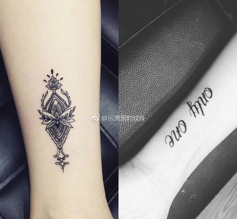 繁花纹身图片