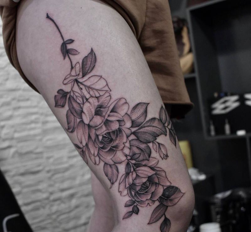 疤痕遮盖纹身图片