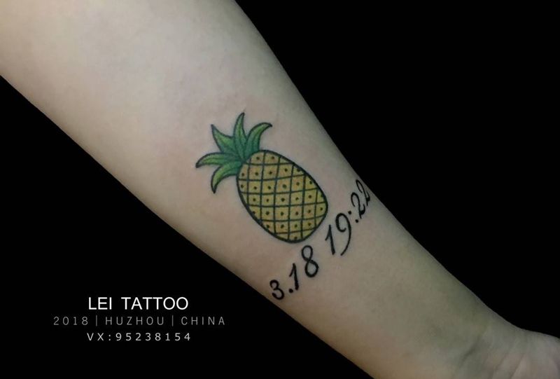菠萝纹身图片