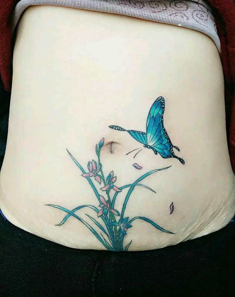 遮盖疤痕纹身图片