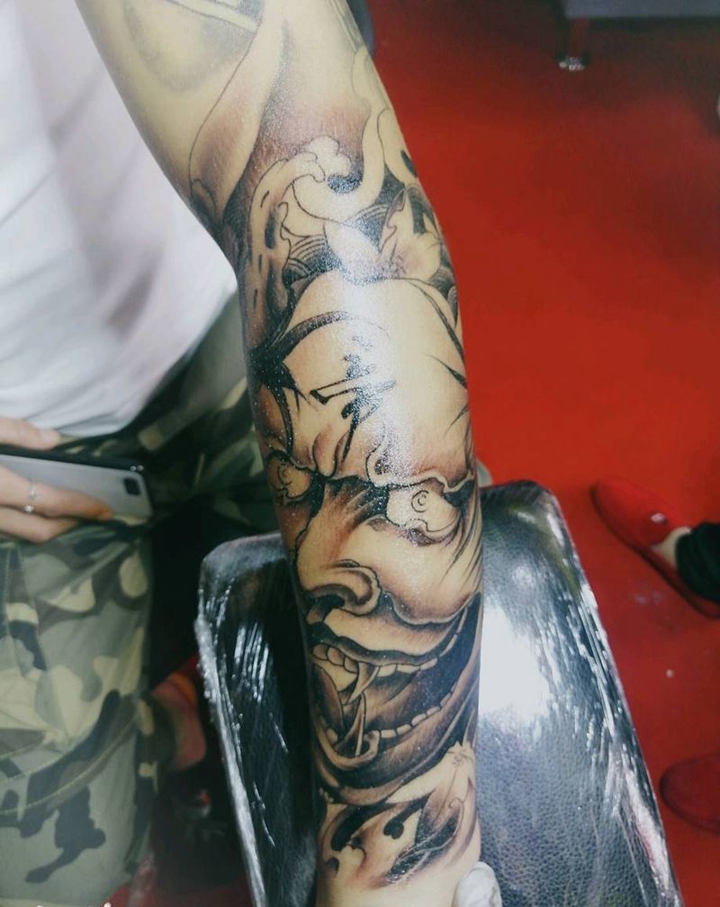 般诺纹身图片_手臂新传统纹身图案