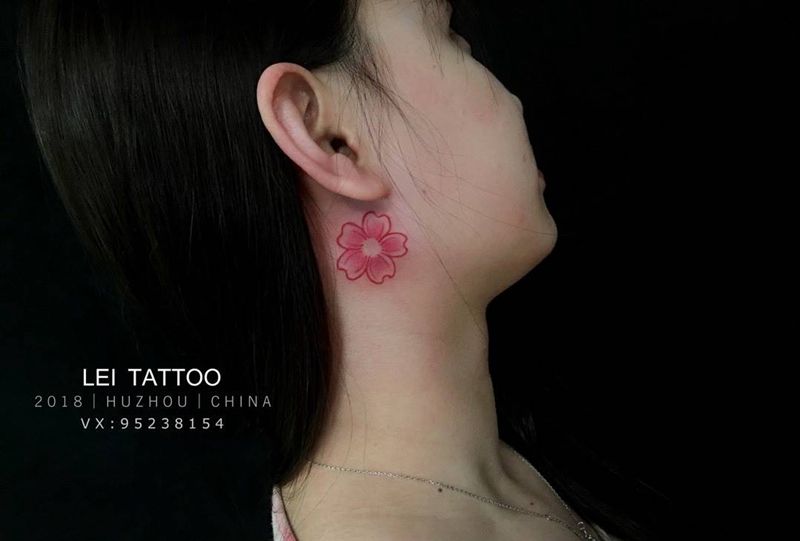 樱花纹身图片