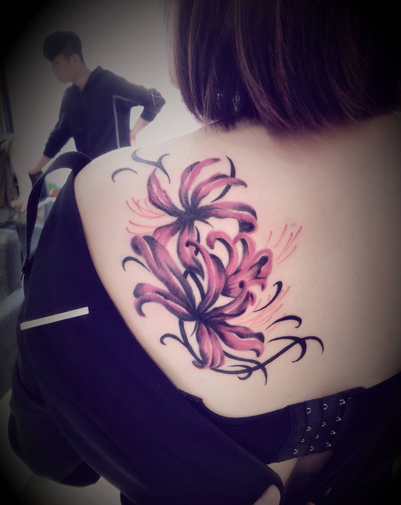 彼岸花纹身图片