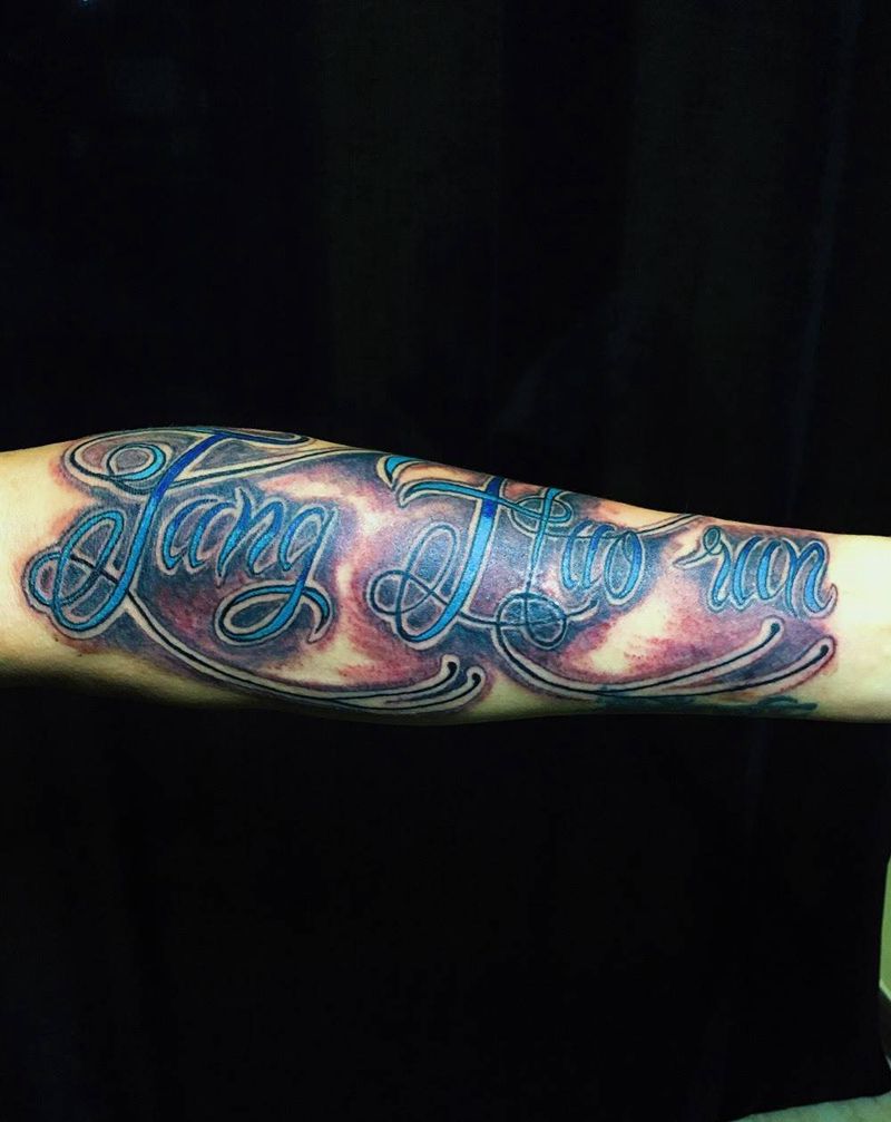 花体遮盖纹身图片