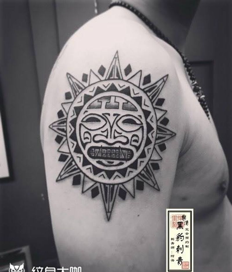 太阳神纹身图片