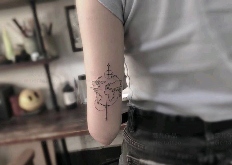 几何小图纹身图片_手臂几何纹身图案