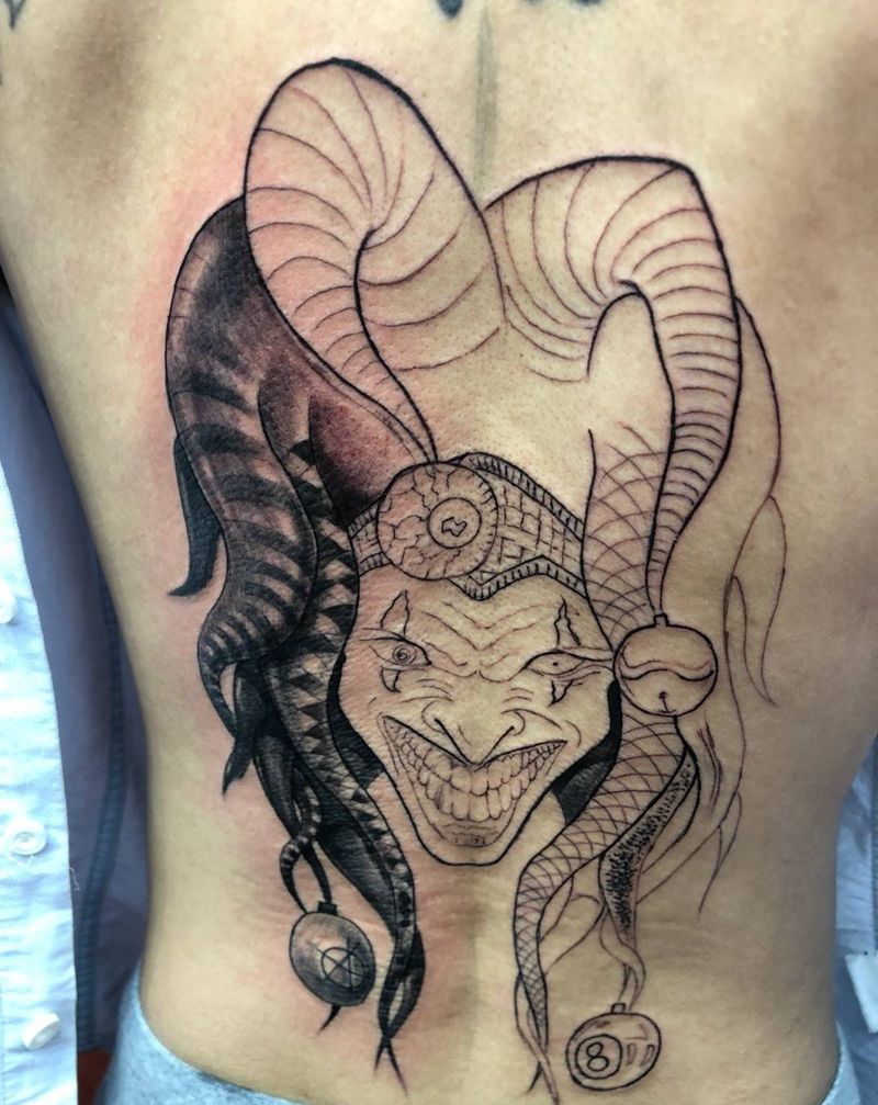 小丑半成品纹身图片