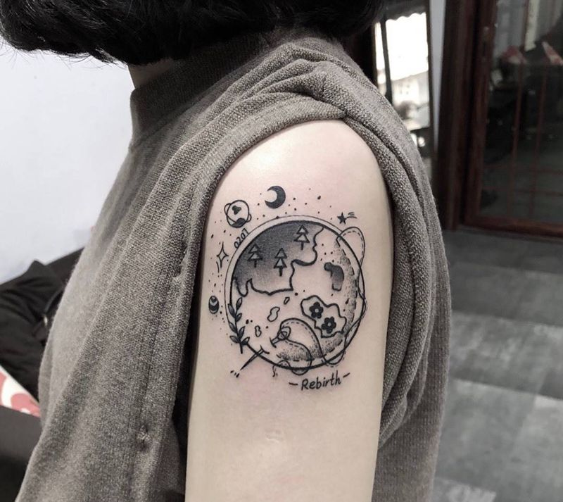 小星球纹身图片