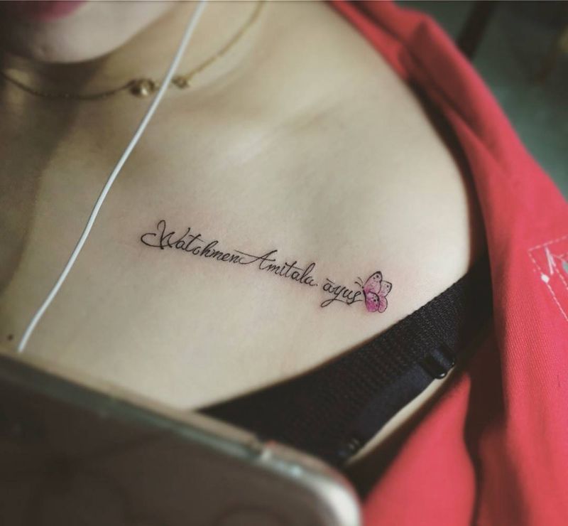 英文字母纹身图片_字符传统欧美清新肩部背部臀部腿部成品纹身图案