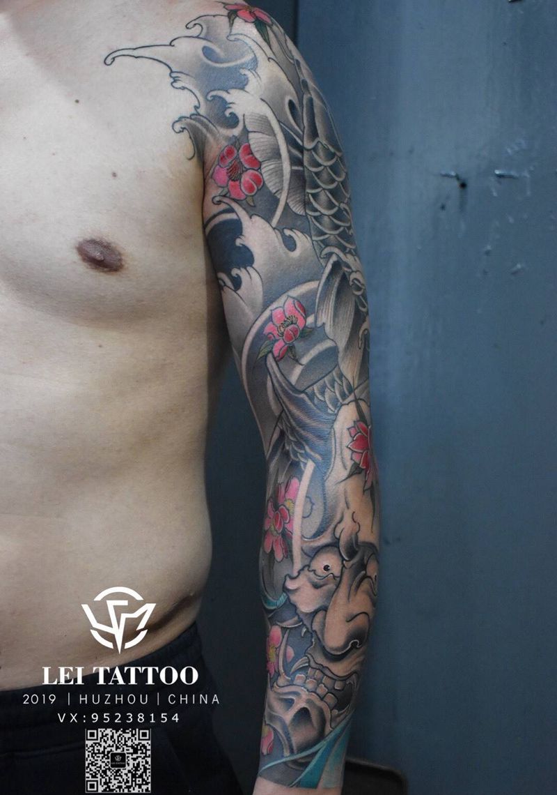 花臂纹身图片