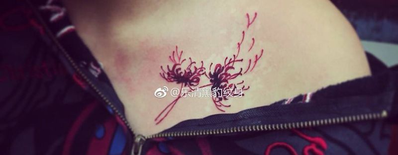 彼岸花纹身图片