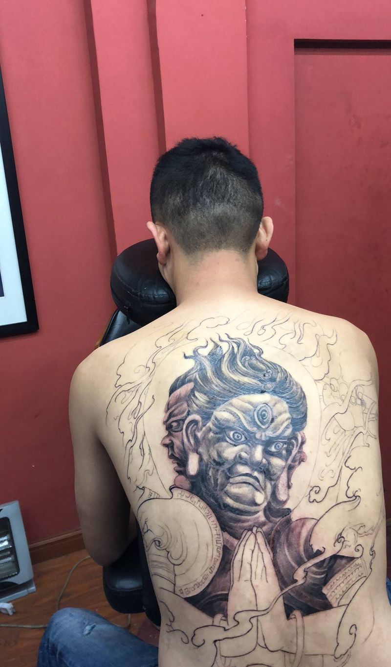 移迹金钢纹身图片