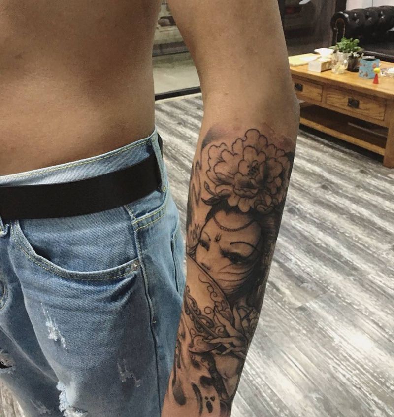 唐门手稿纹身图片