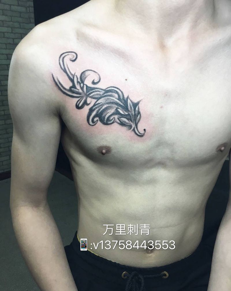 抽象图案纹身图片