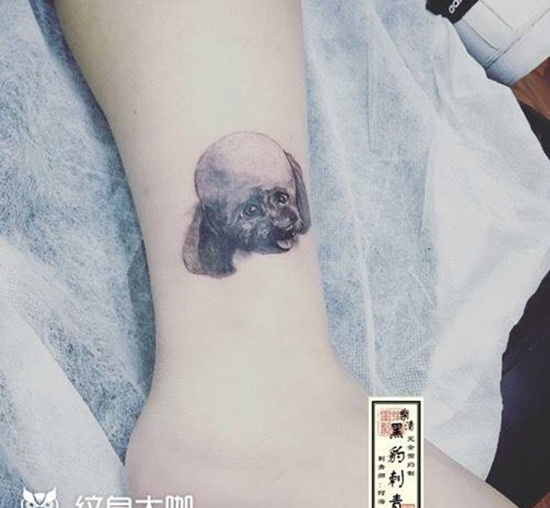 狗狗纹身图片