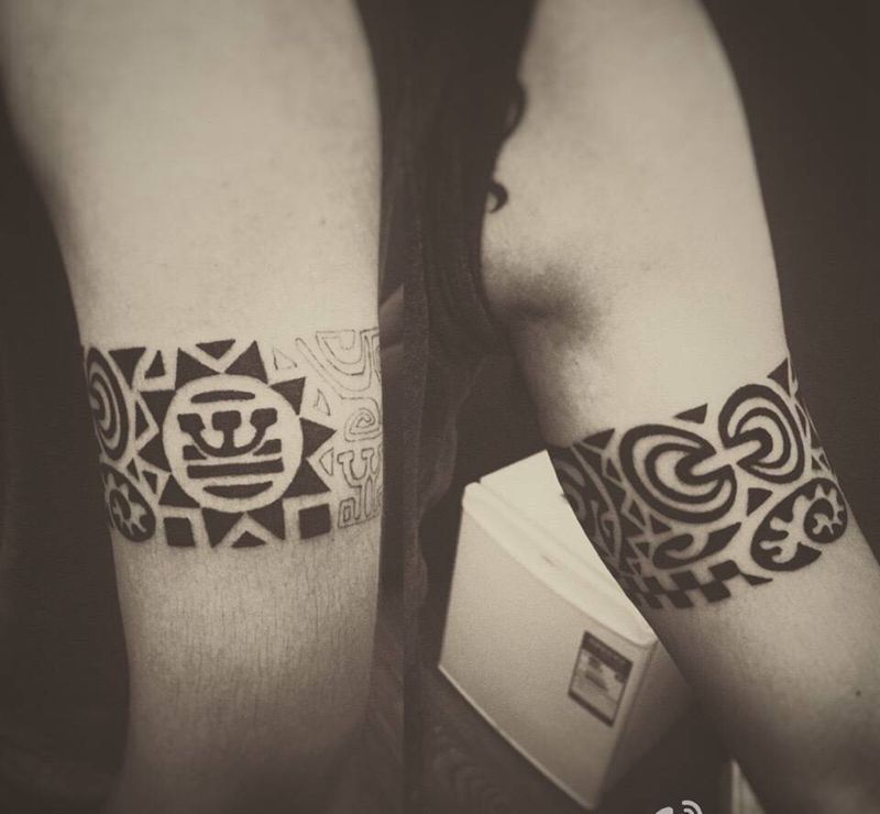 毛利图腾半成品纹身图片