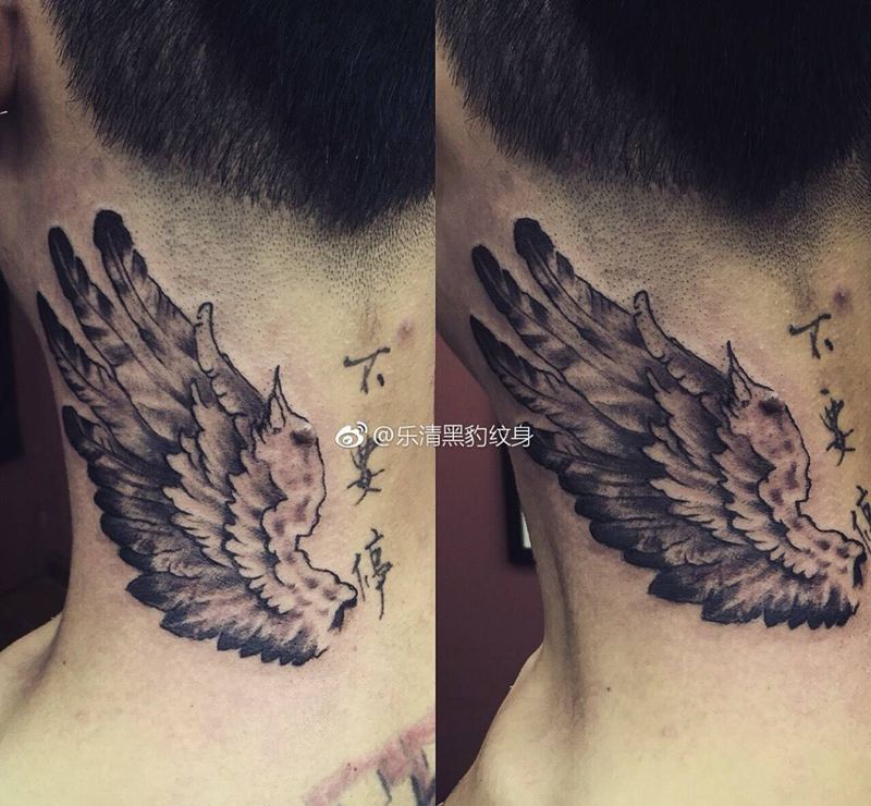 翅膀纹身图片