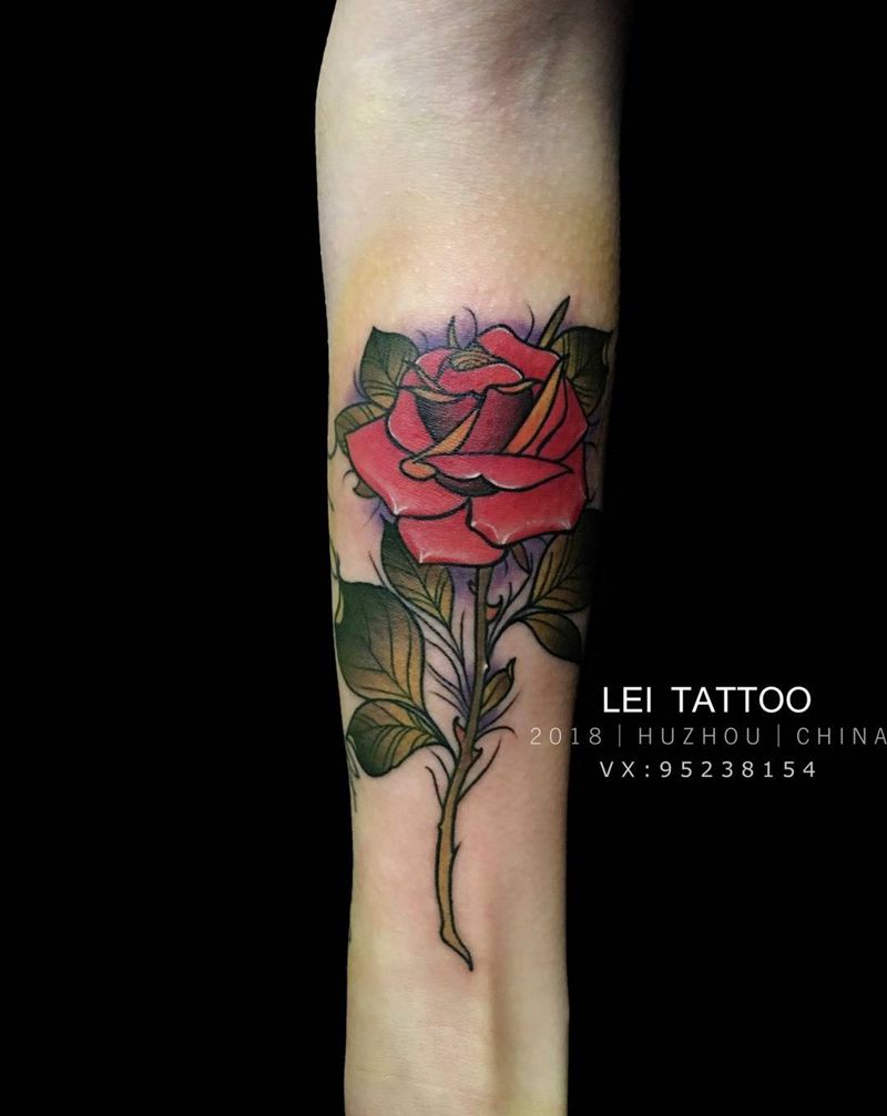 玫瑰纹身图片