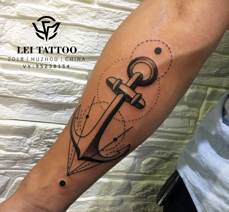 船锚纹身图片