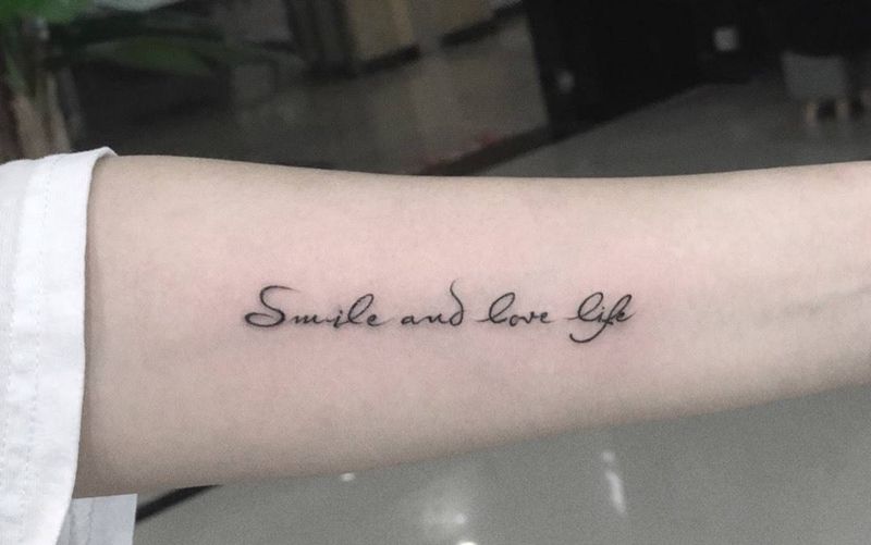 字母纹身图片_成品手臂清新字符纹身图案