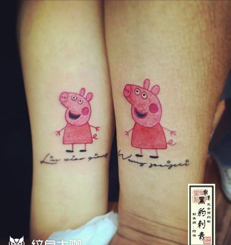 小猪佩奇纹身图片
