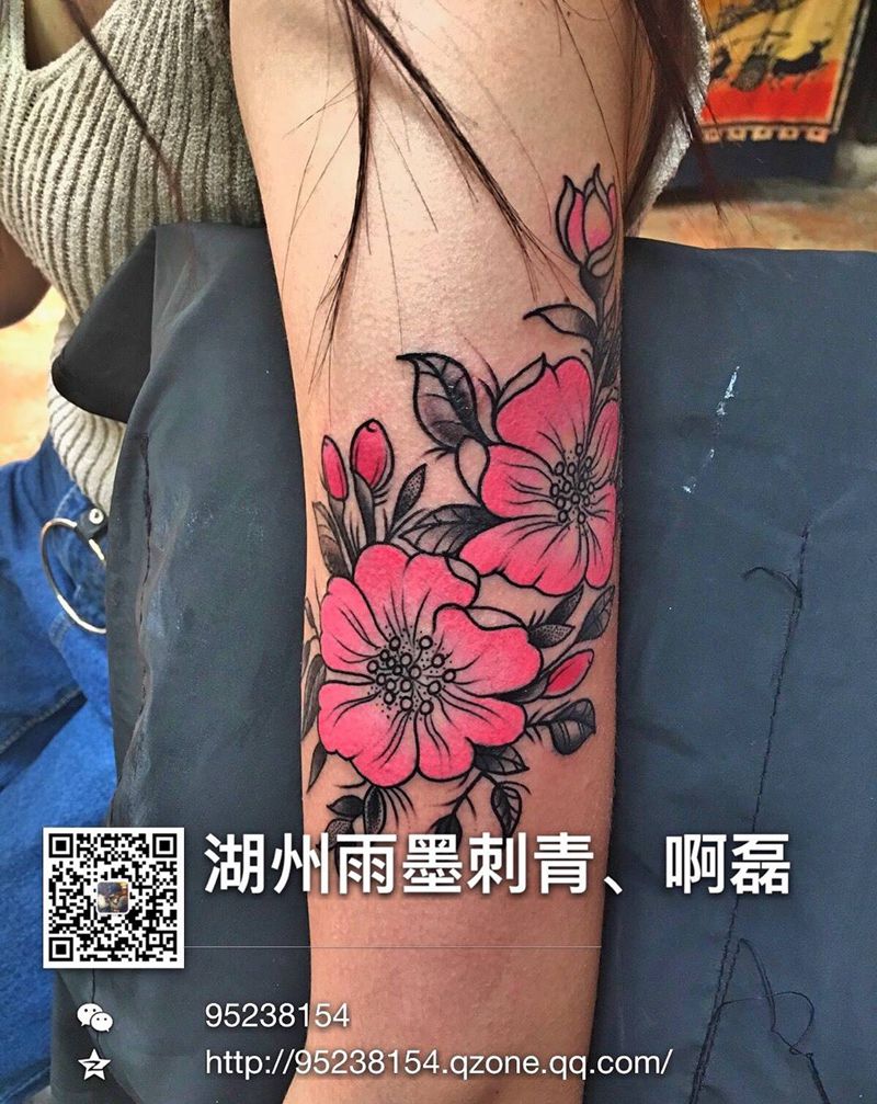 樱花纹身图片