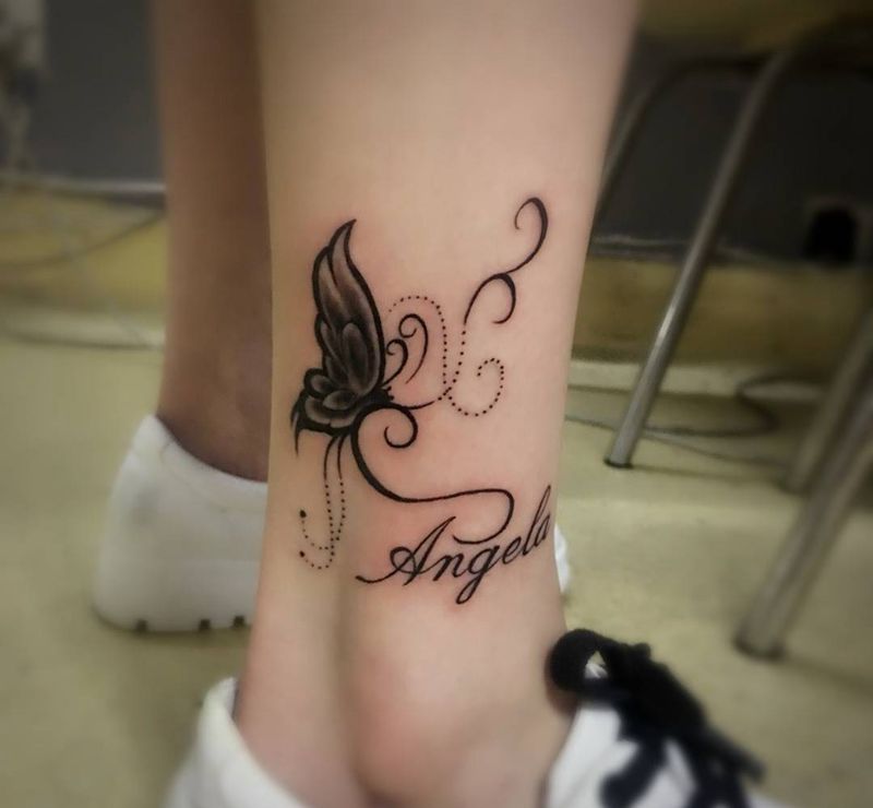 脚踝纹身纹身图片