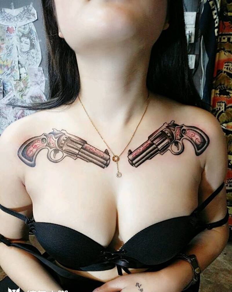 两个小活纹身图片