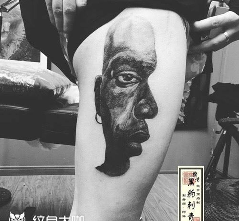 黑人纹身图片