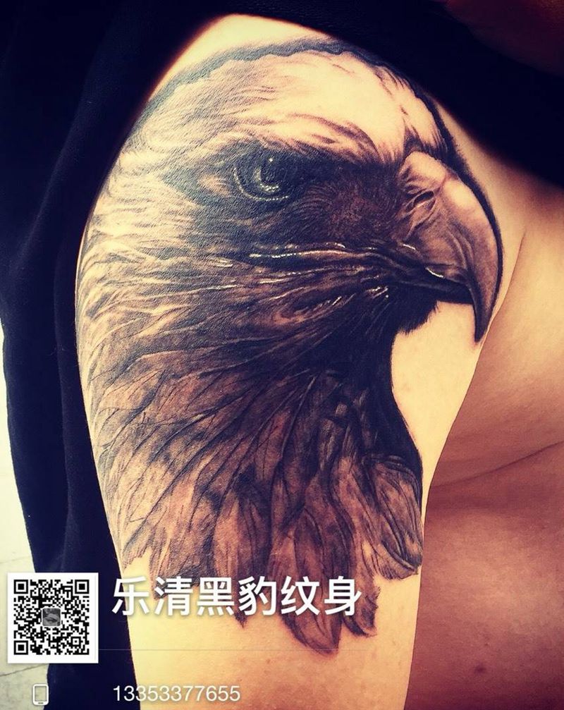 鹰头纹身图片