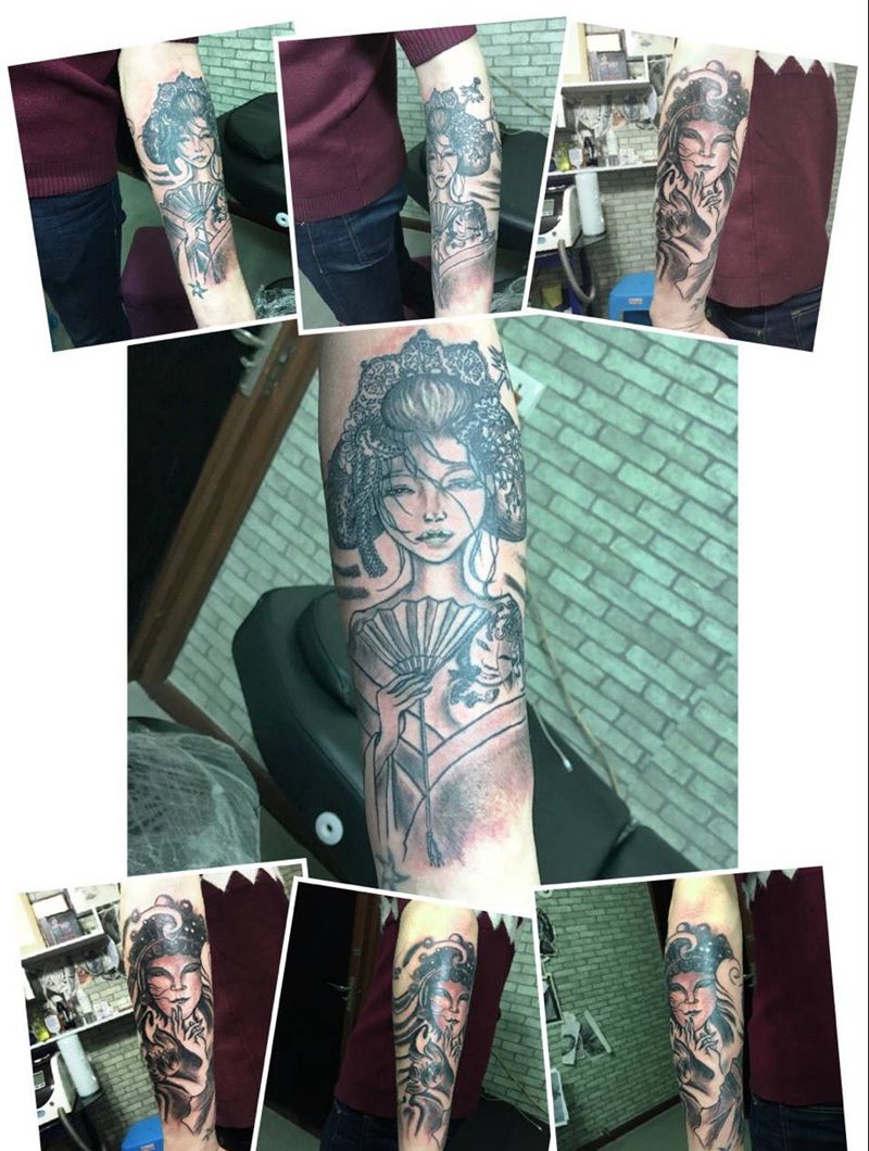 包小臂纹身图片