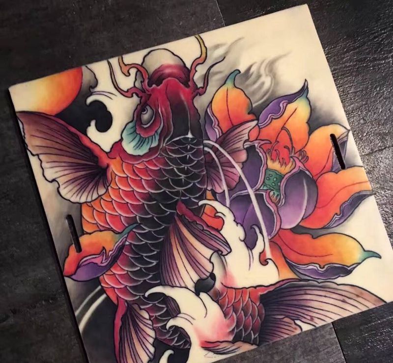 学员练习皮作品纹身图片