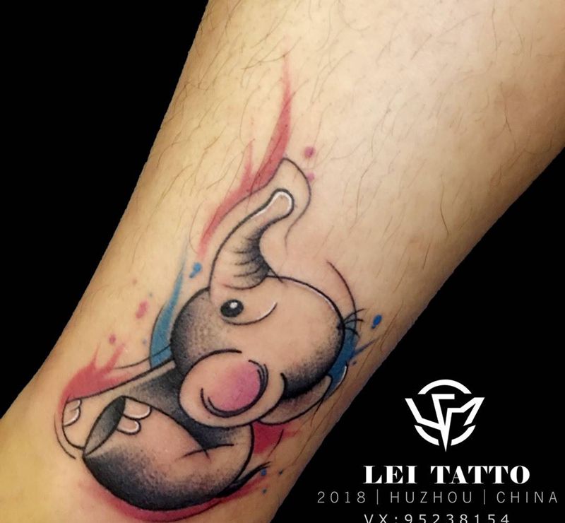 象纹身图片