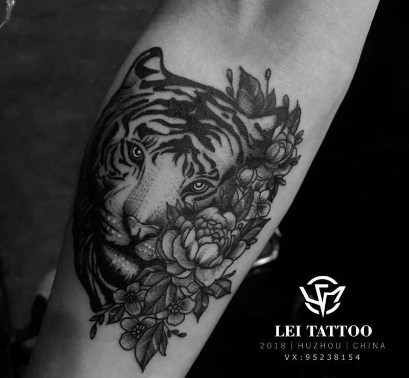 老虎纹身图片