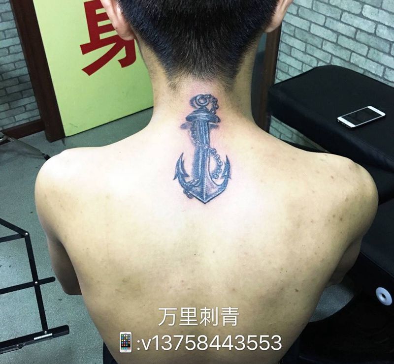 锚纹身图片