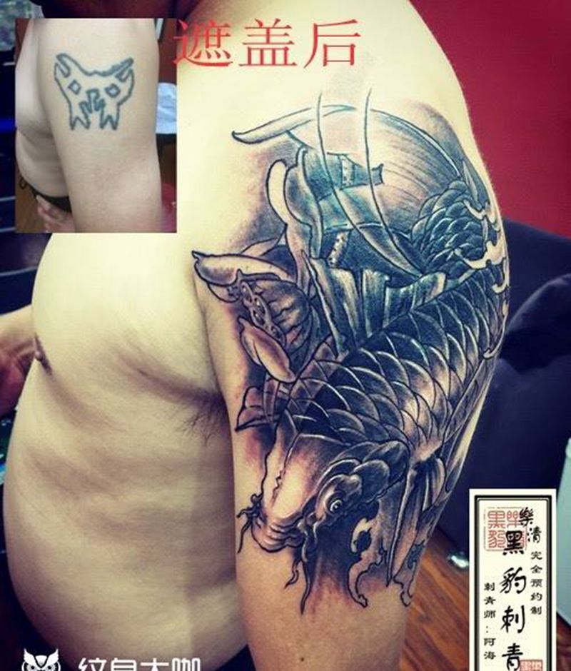 鲤鱼纹身图片
